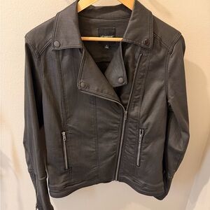 Liverpool Jeans Company Women's Charcoal Moto Jacket